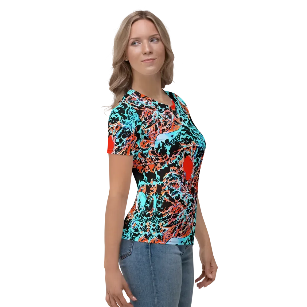 Liquid Mayhem on Women's Crew Neck T-Shirt — Right