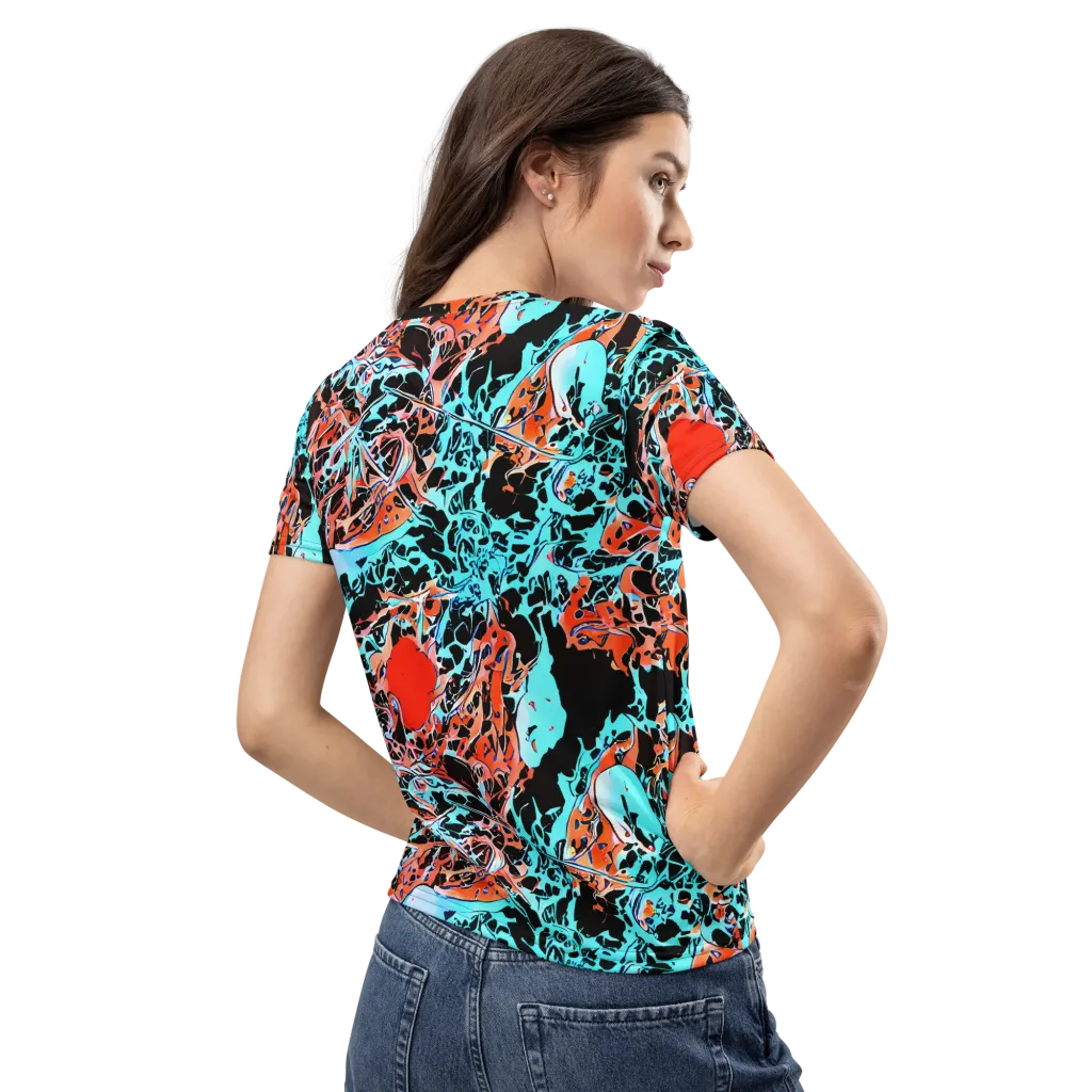 Liquid Mayhem on Women's Crew Neck T-Shirt — Back