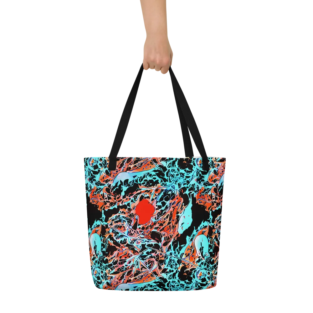 Liquid Mayhem on Large Tote Bag W/ Pocket — Front