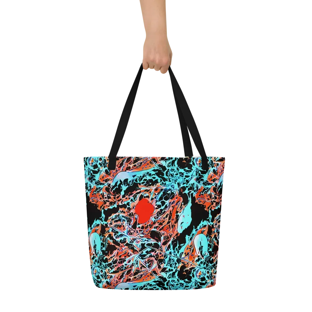 Liquid Mayhem on Large Tote Bag W/ Pocket — Front