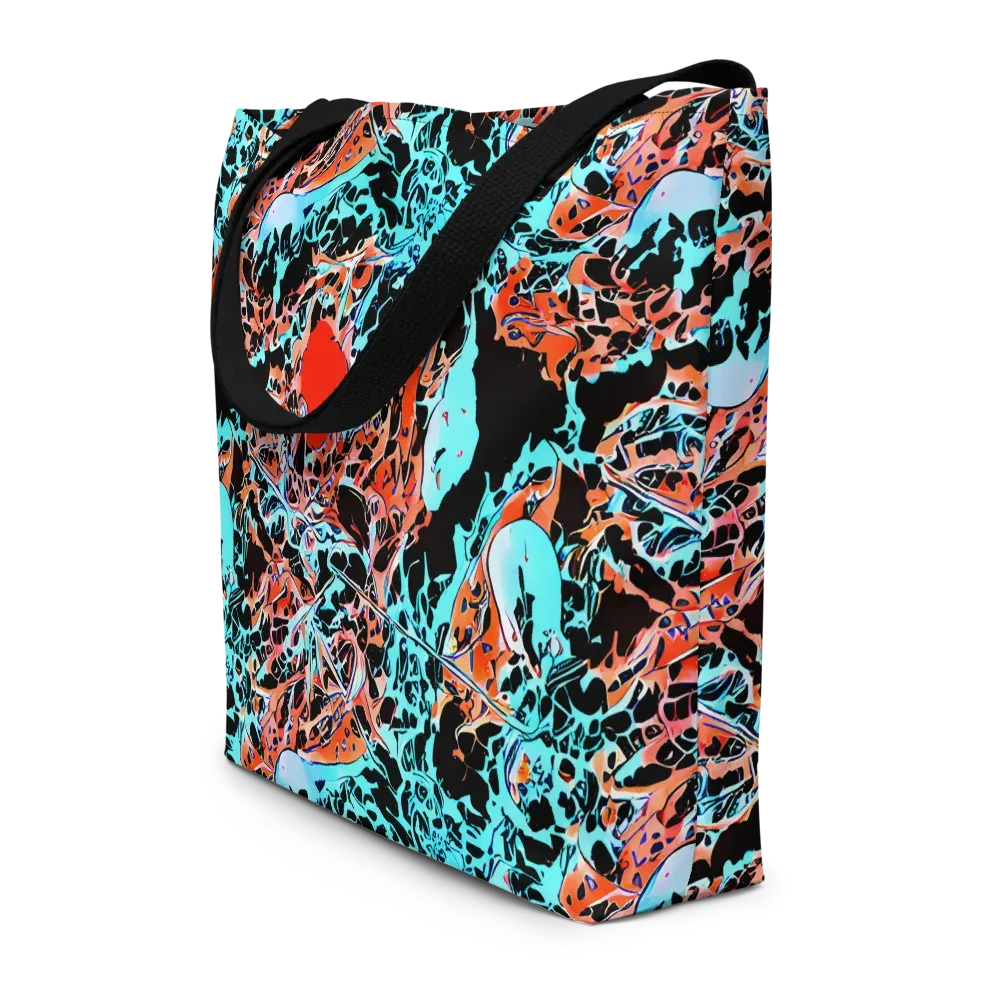 Liquid Mayhem on Large Tote Bag W/ Pocket — Front