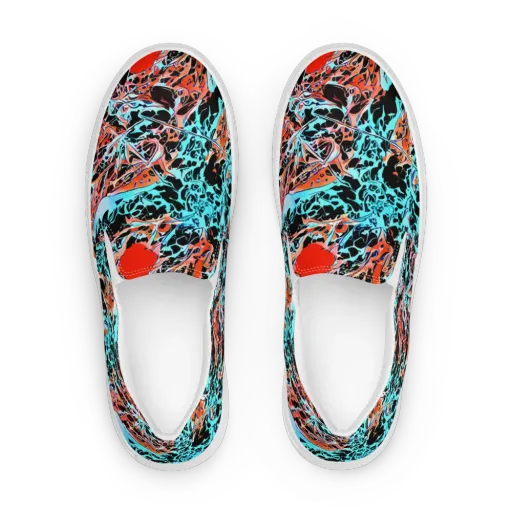Liquid Mayhem on a Women's Slip-On Canvas Shoes