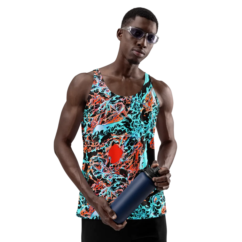 Liquid Mayhem on Men's Tank Top — Front