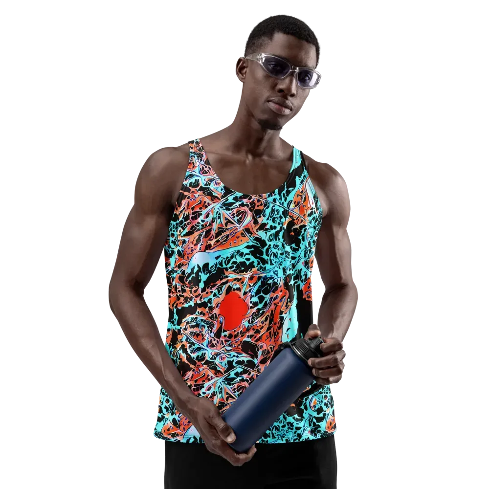 Liquid Mayhem on Men's Tank Top — Front