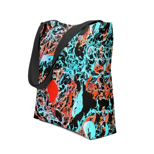 Liquid Mayhem on a Tote Bag