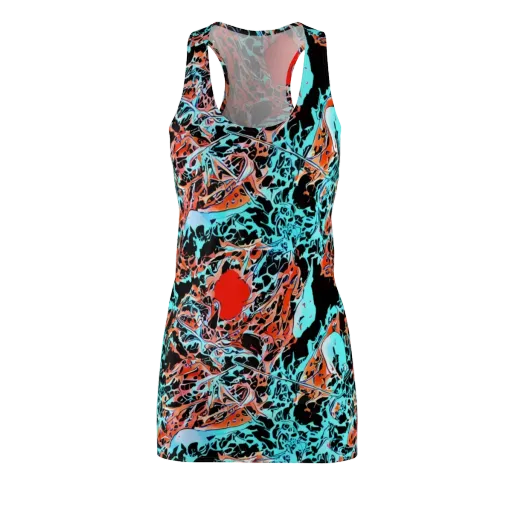 Liquid Mayhem on a Racerback Dress