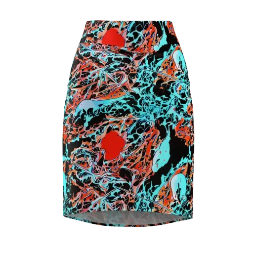 Liquid Mayhem on a Pencil Skirt