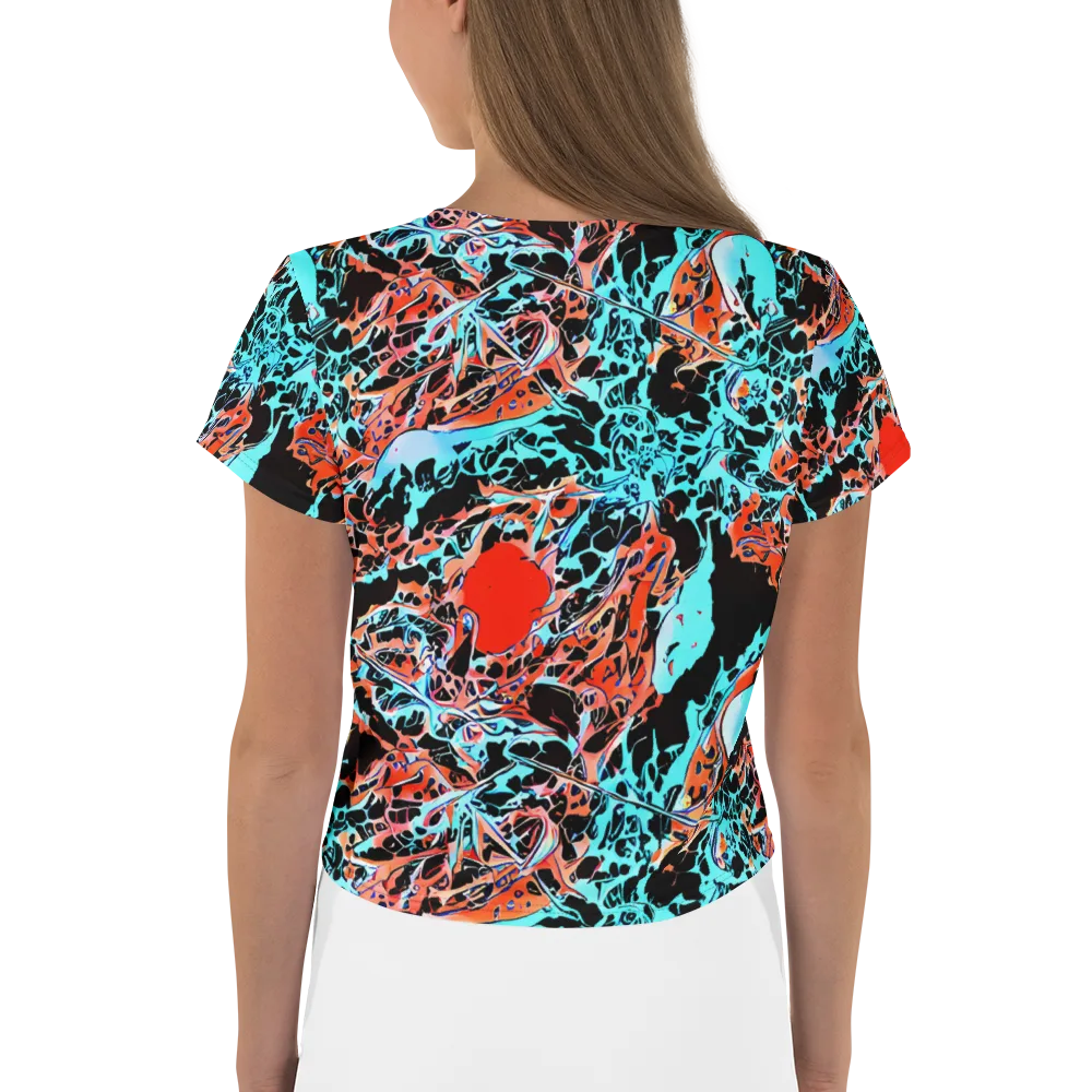 Liquid Mayhem on Crop Tee — Back