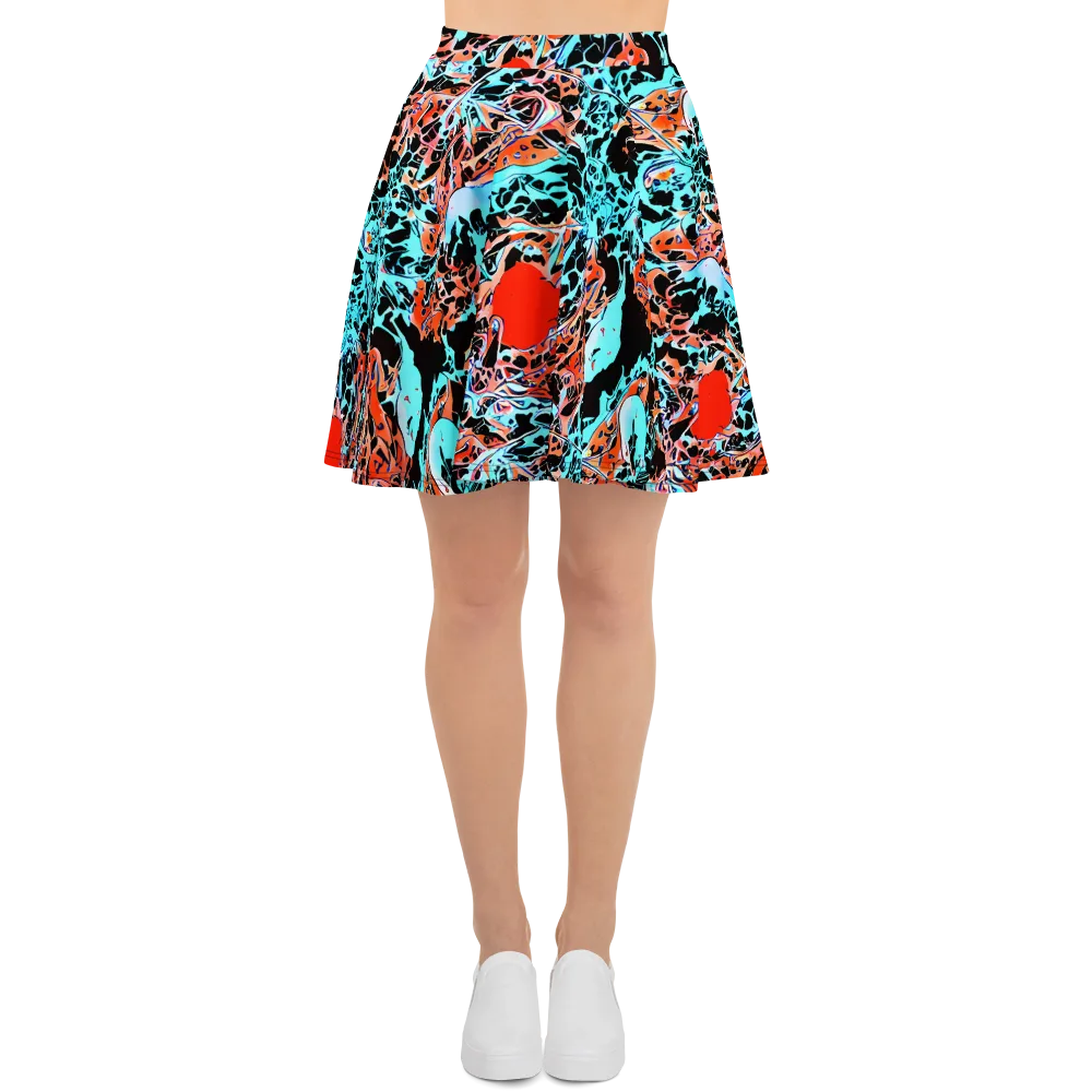 Liquid Mayhem on Skater Skirt — Front