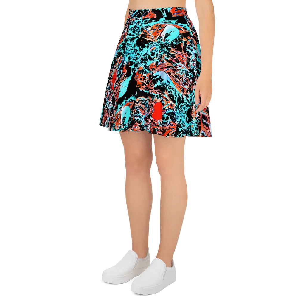 Liquid Mayhem on Skater Skirt — Left