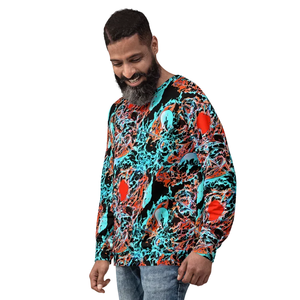 Liquid Mayhem on Sweatshirt — Left Front