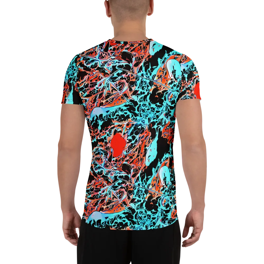 Liquid Mayhem on Men's Athletic T-Shirt — Back