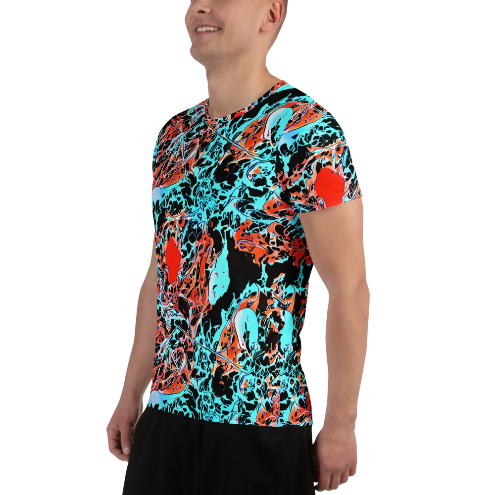 Liquid Mayhem on Men's Athletic T-Shirt — Left