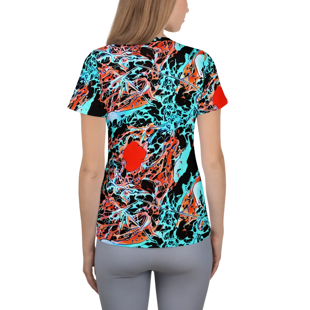 Liquid Mayhem on Women's Athletic T-Shirt — Back