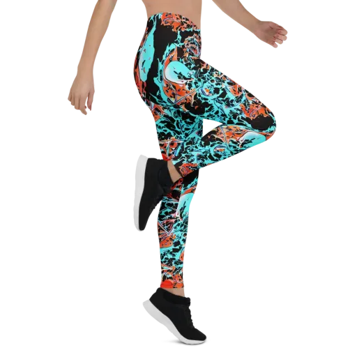 Liquid Mayhem on a Leggings