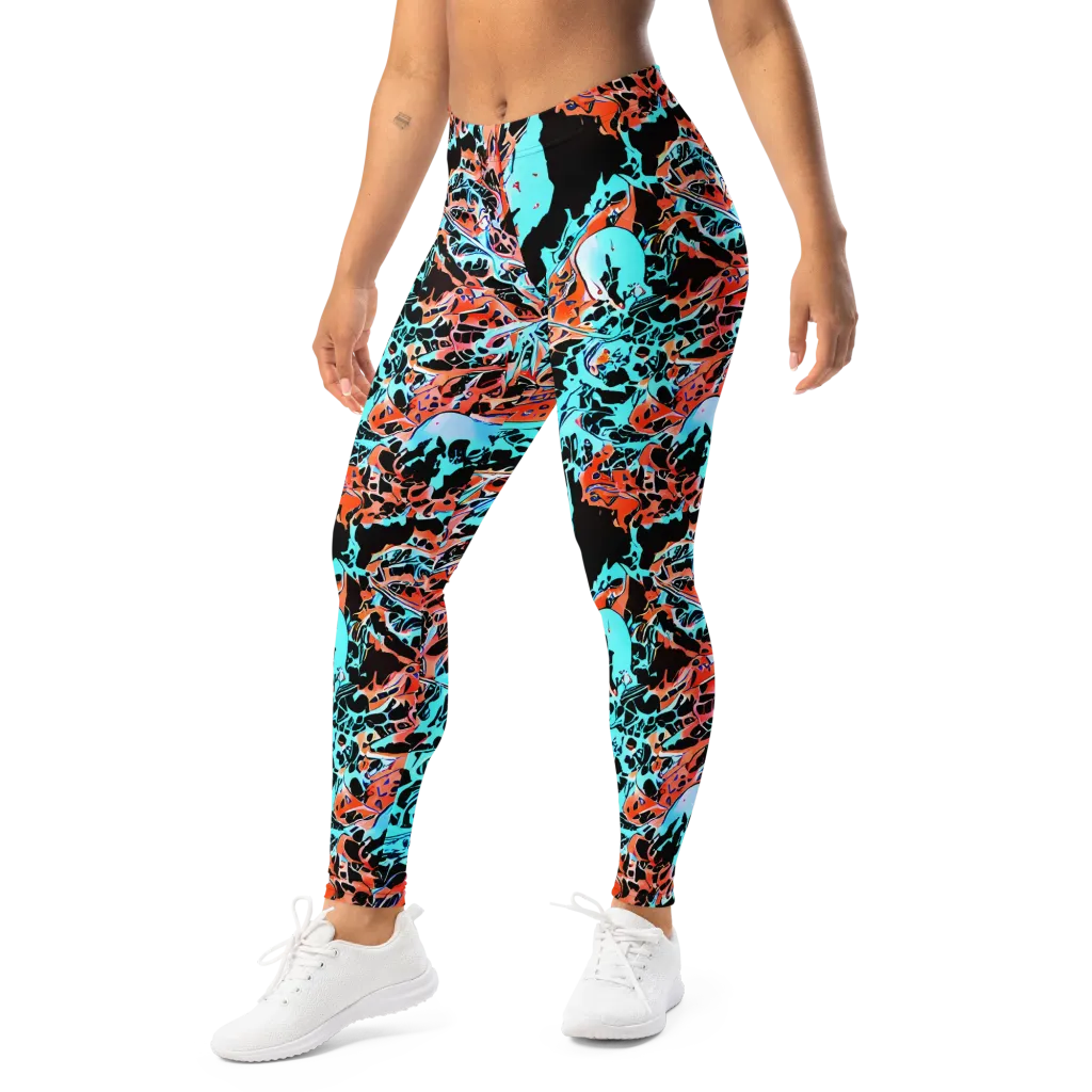 Liquid Mayhem on Leggings — Left Front
