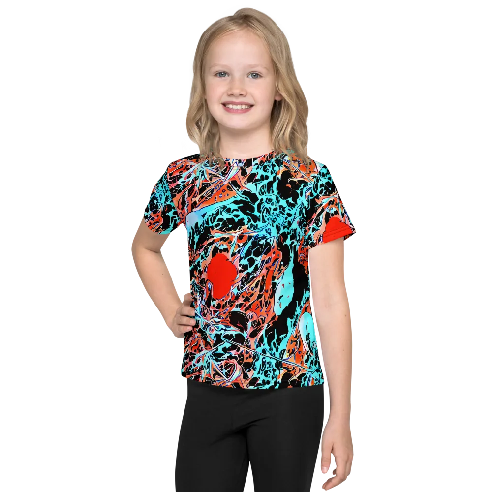 Liquid Mayhem on Kids Crew Neck T-Shirt — Front