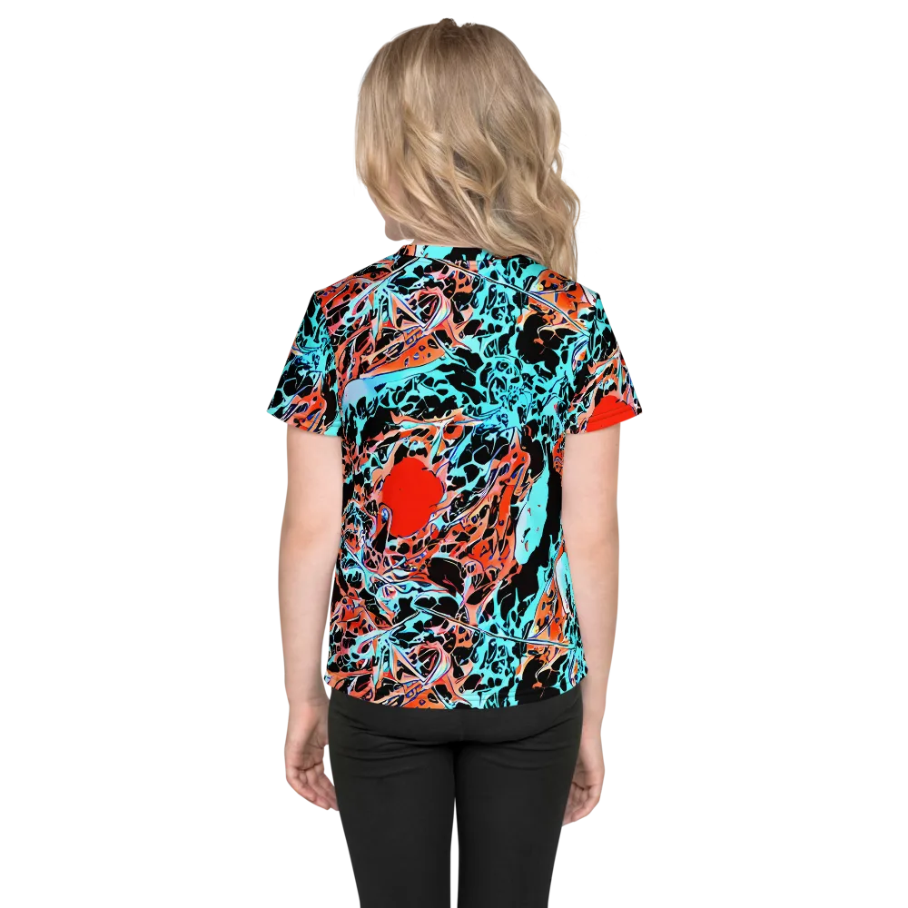 Liquid Mayhem on Kids Crew Neck T-Shirt — Back
