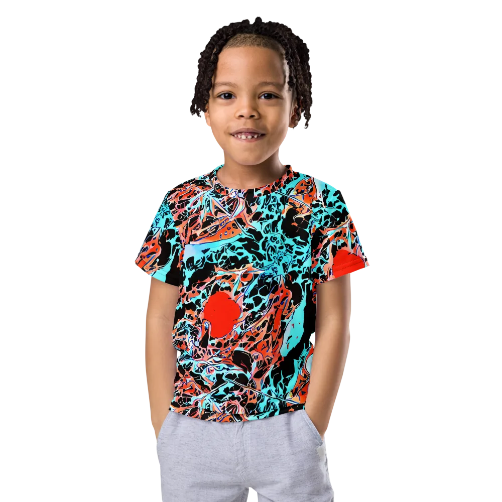 Liquid Mayhem on Kids Crew Neck T-Shirt — Front