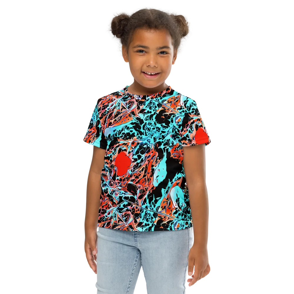 Liquid Mayhem on Kids Crew Neck T-Shirt — Front