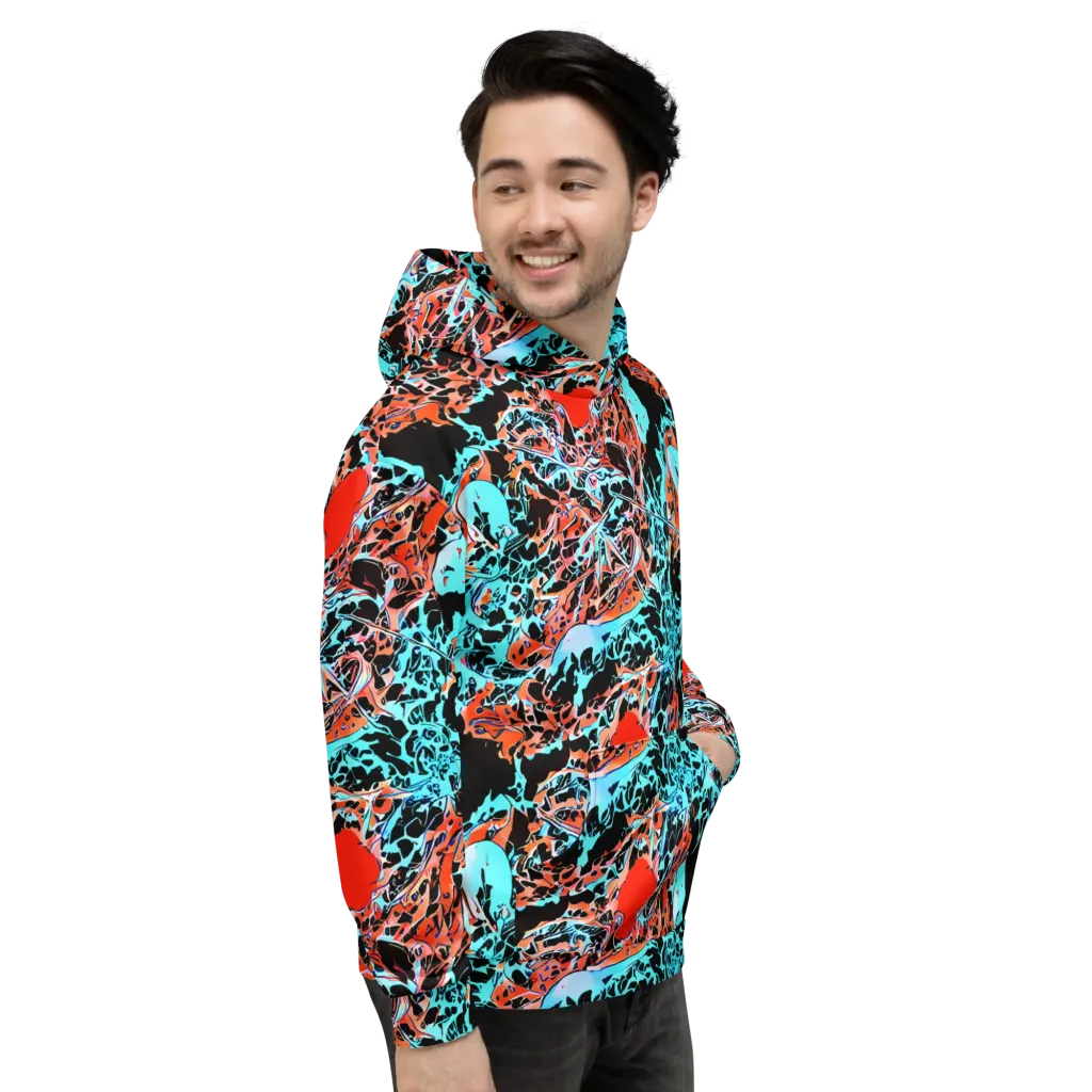 Liquid Mayhem on Hoodie — Right