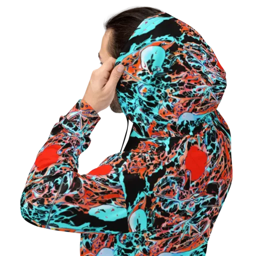 Liquid Mayhem on a Hoodie