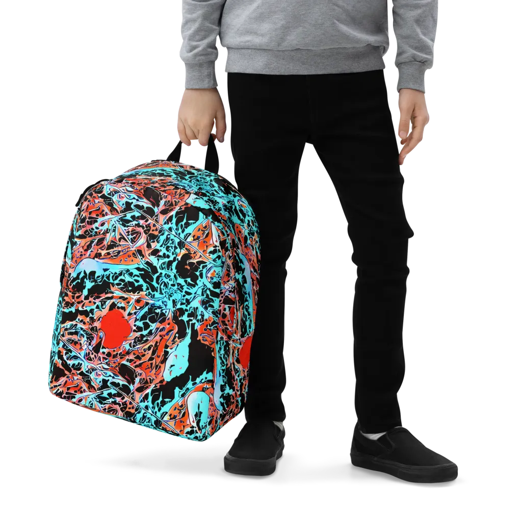 Liquid Mayhem on Minimalist Backpack — Zoomed-in