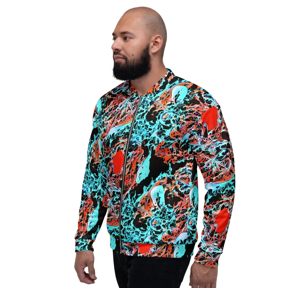 Liquid Mayhem on Bomber Jacket — Left