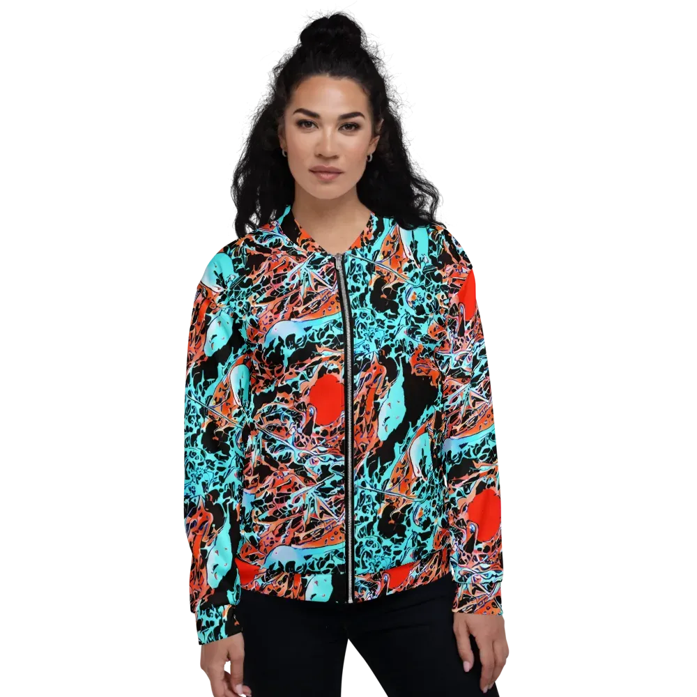 Liquid Mayhem on Bomber Jacket — Front