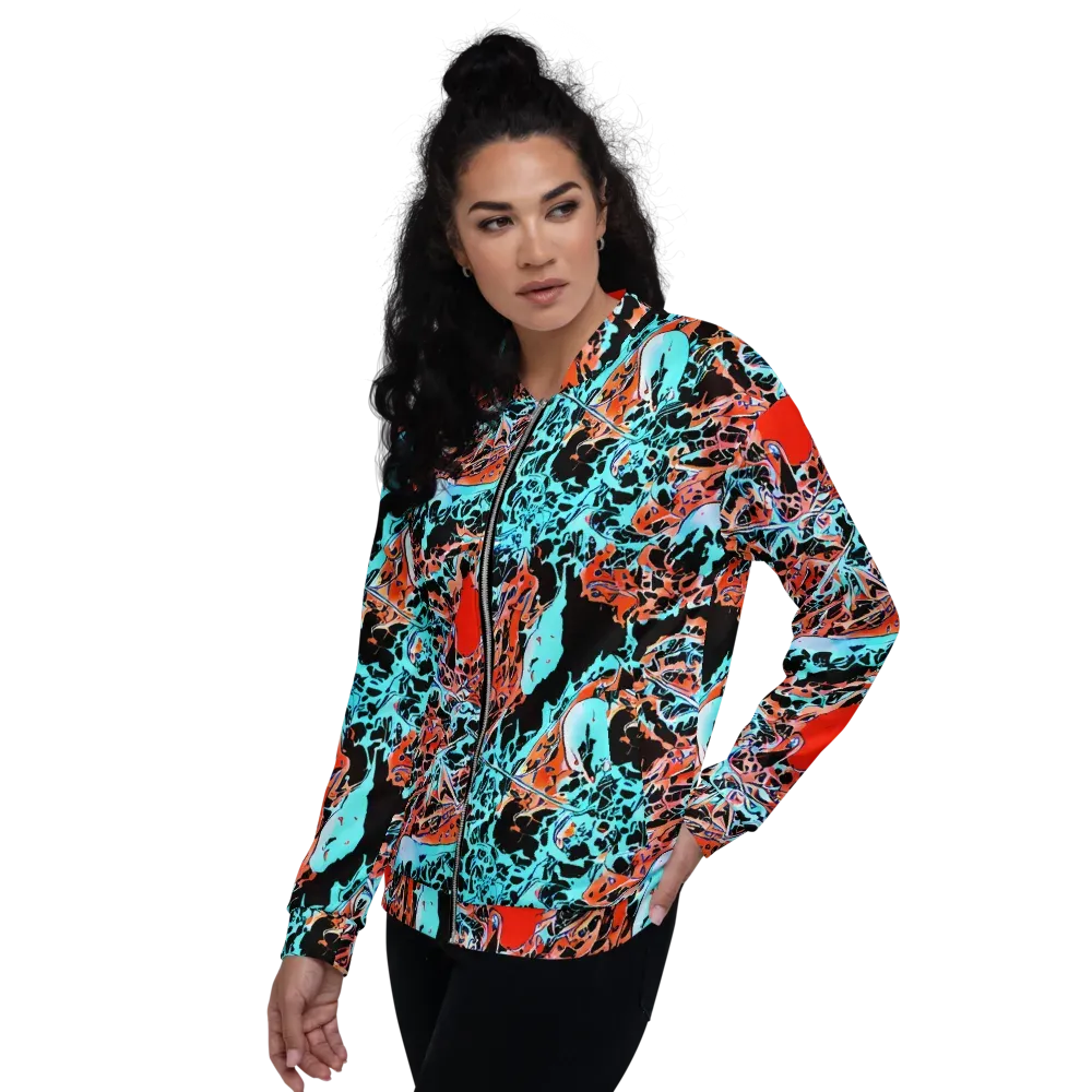 Liquid Mayhem on Bomber Jacket — Left