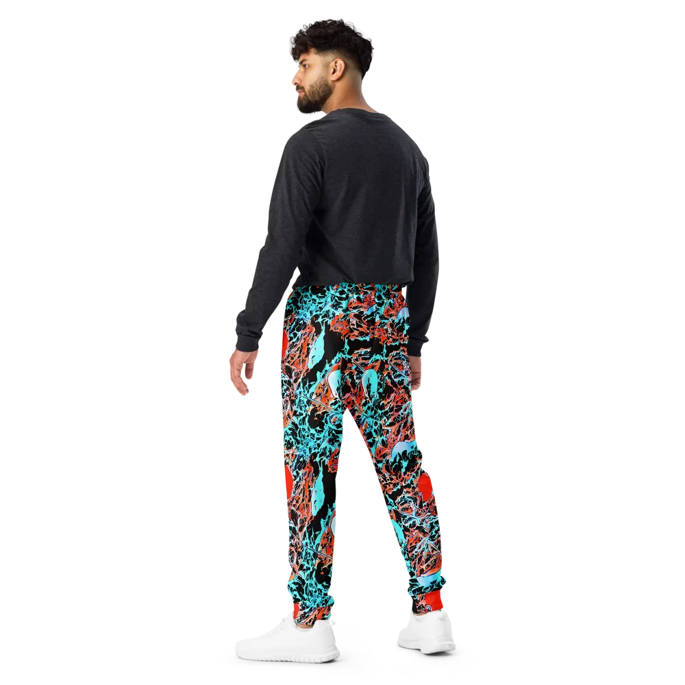 Liquid Mayhem on Men's Joggers — Back