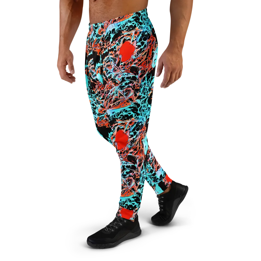 Liquid Mayhem on Men's Joggers — Left