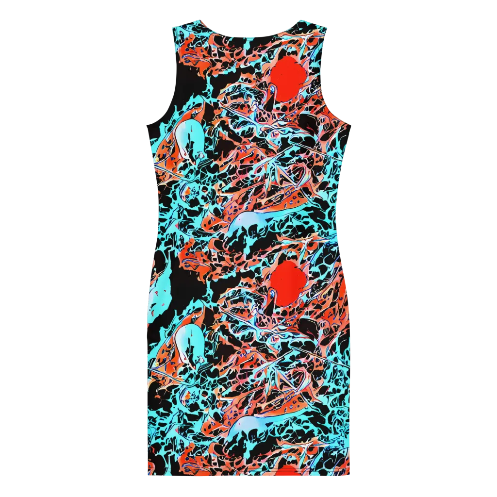 Liquid Mayhem on Bodycon Dress — Back