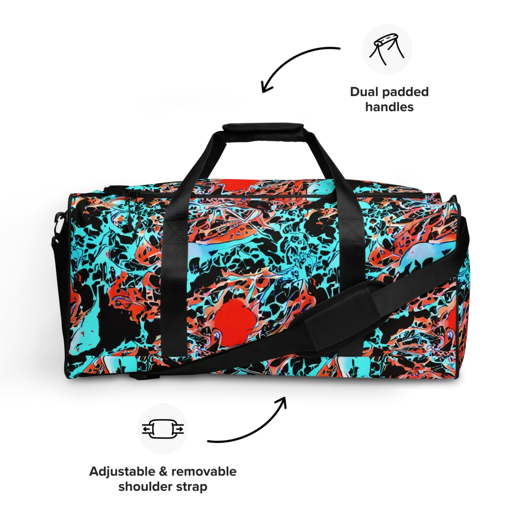 Liquid Mayhem on Duffle Bag — Front
