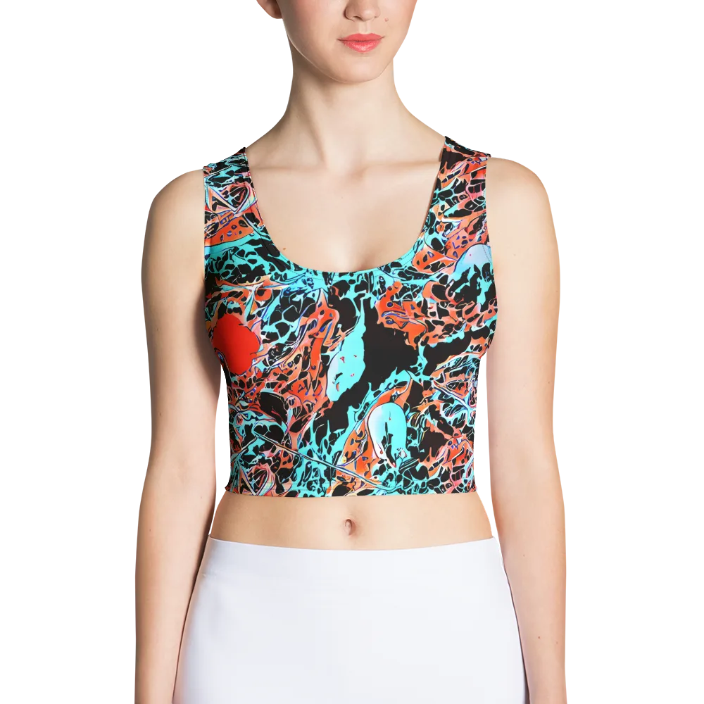 Liquid Mayhem on Crop Top — Front