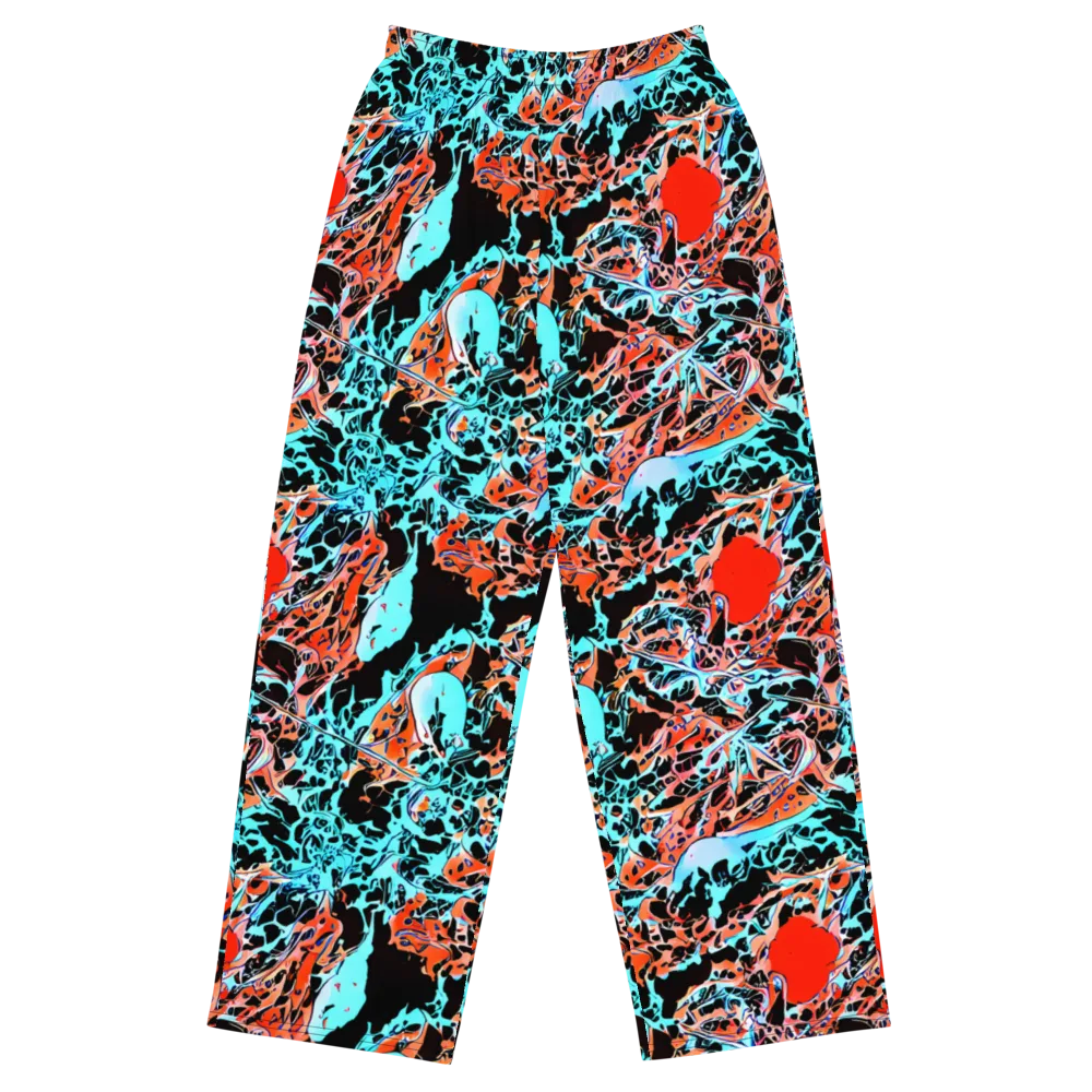 Liquid Mayhem on Wide-Leg Pants — Front