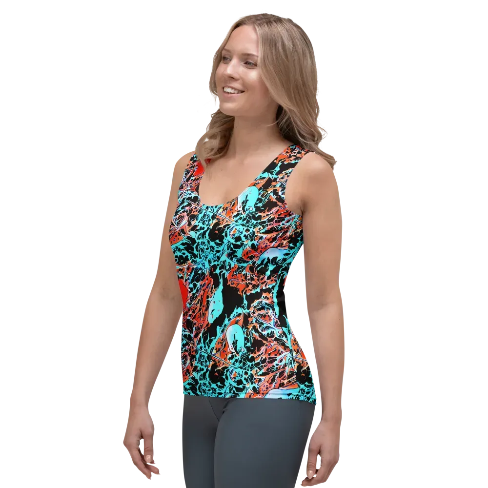 Liquid Mayhem on Women's Tank Top — Left Front