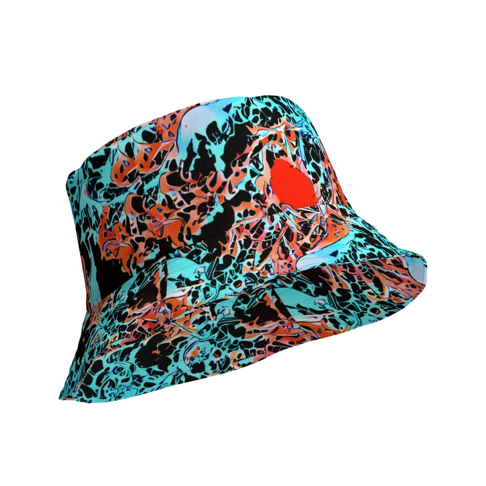 Liquid Mayhem on Reversible Bucket Hat — Product details Outside