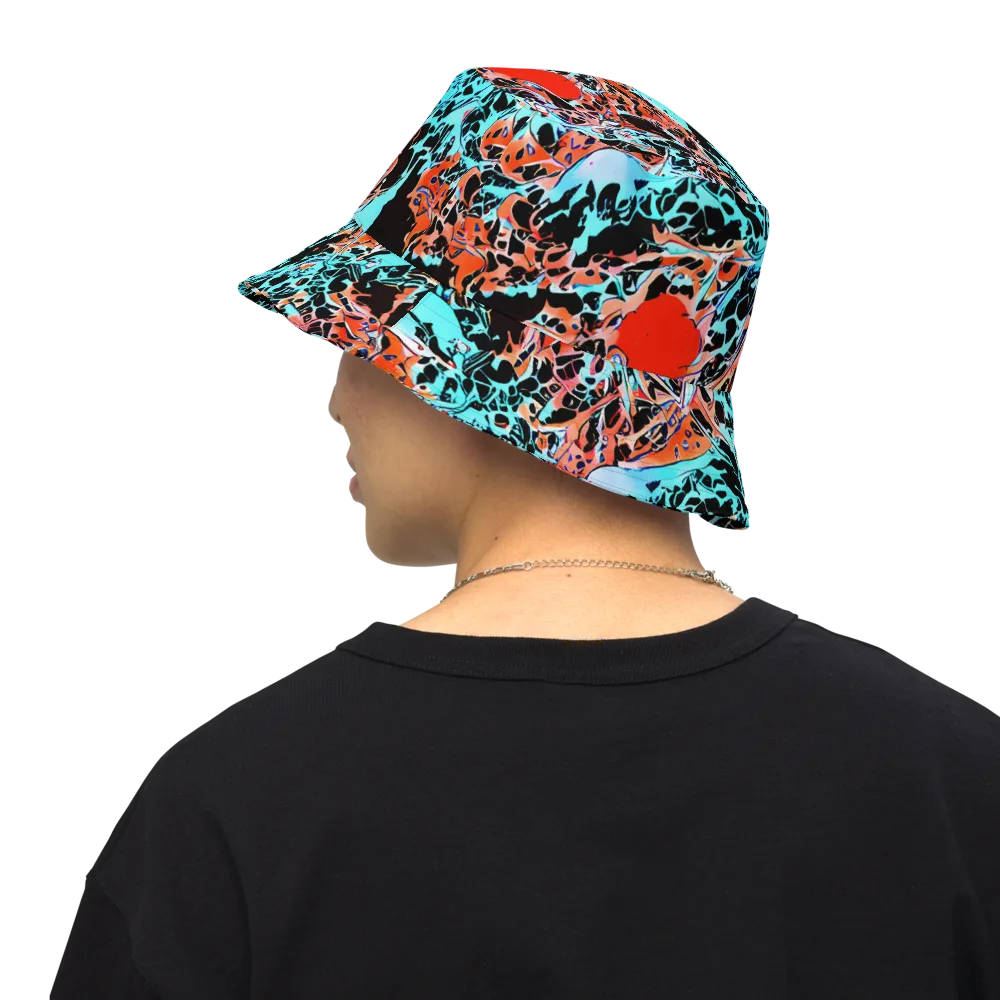 Liquid Mayhem on Reversible Bucket Hat — Back Inside