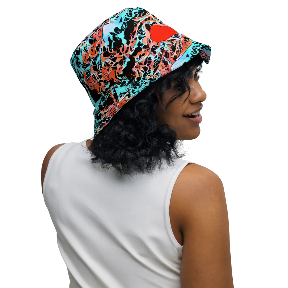 Liquid Mayhem on Reversible Bucket Hat — Right Outside