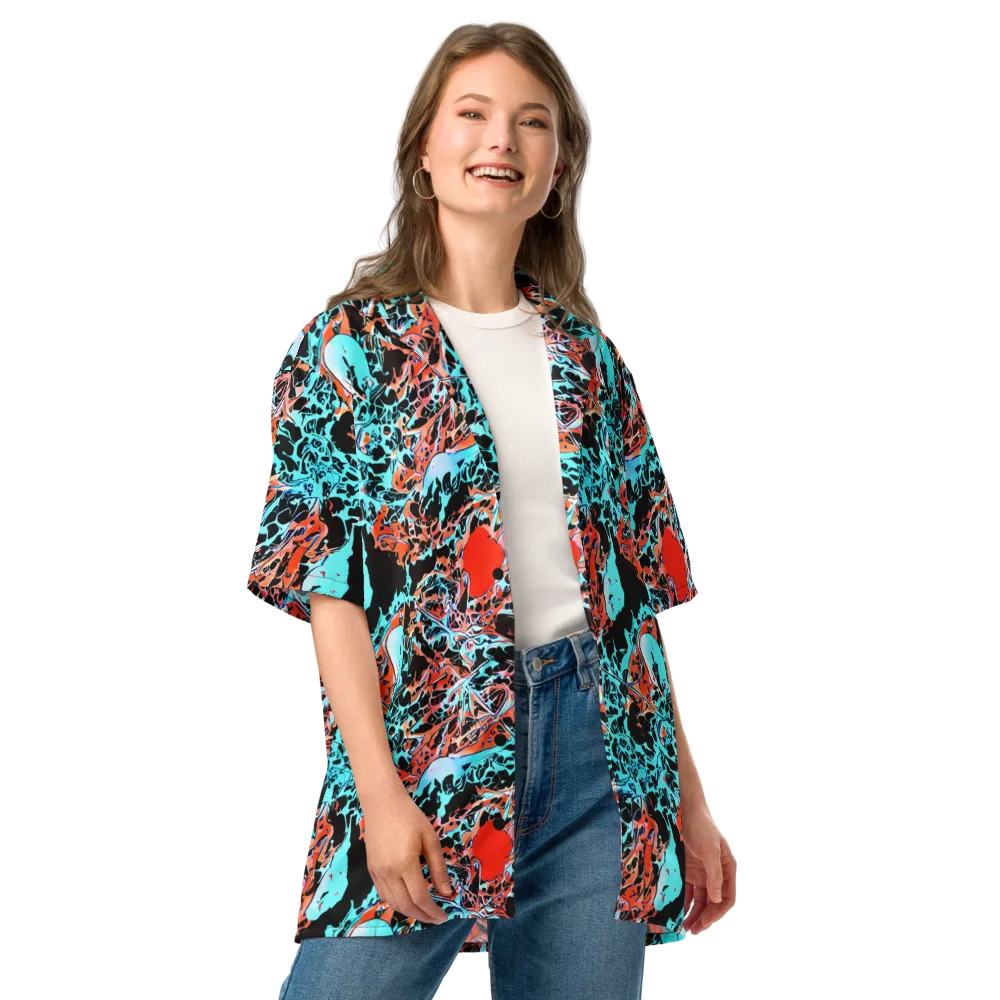 Liquid Mayhem on Button Shirt — Front