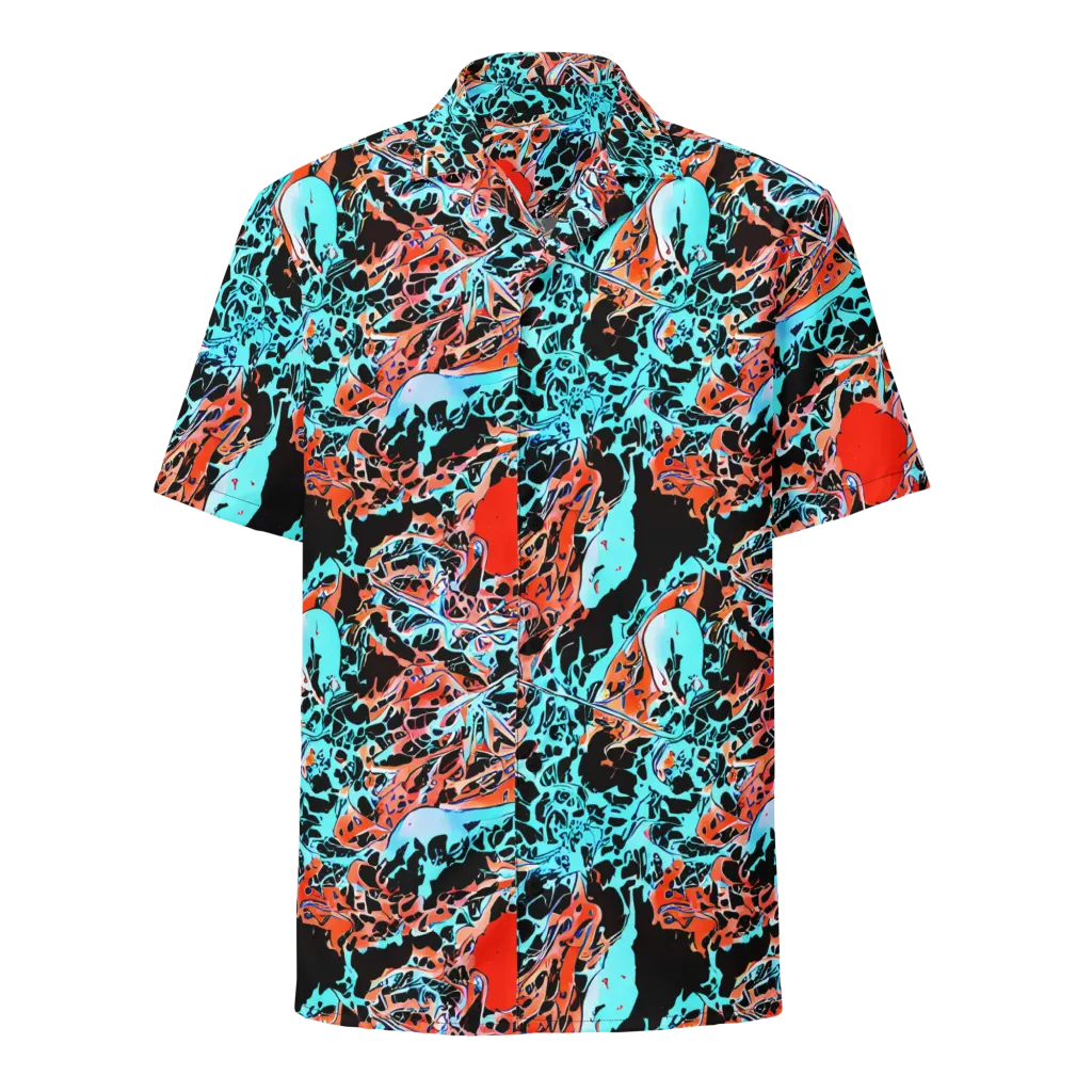 Liquid Mayhem on Button Shirt — Front