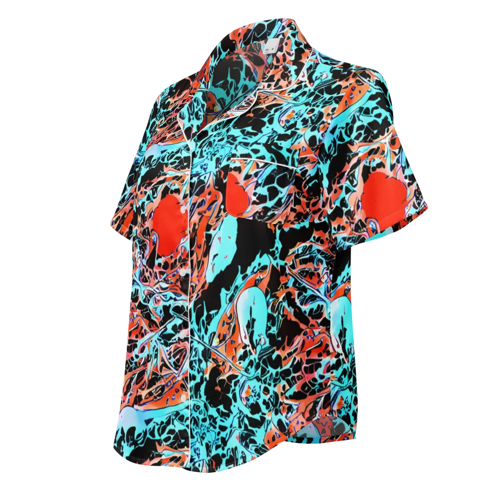 Liquid Mayhem on Women's Short Sleeve Pajama Top — Left Front