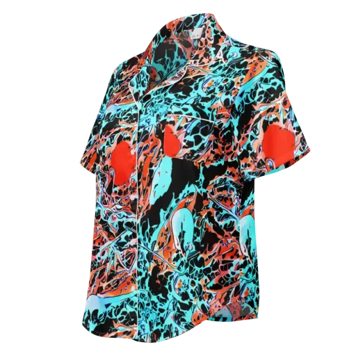 Liquid Mayhem on a Women's Short Sleeve Pajama Top
