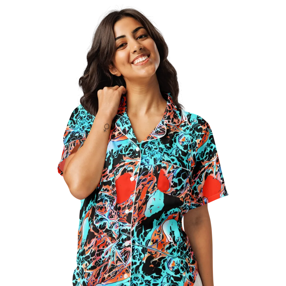 Liquid Mayhem on Women's Short Sleeve Pajama Top — Front