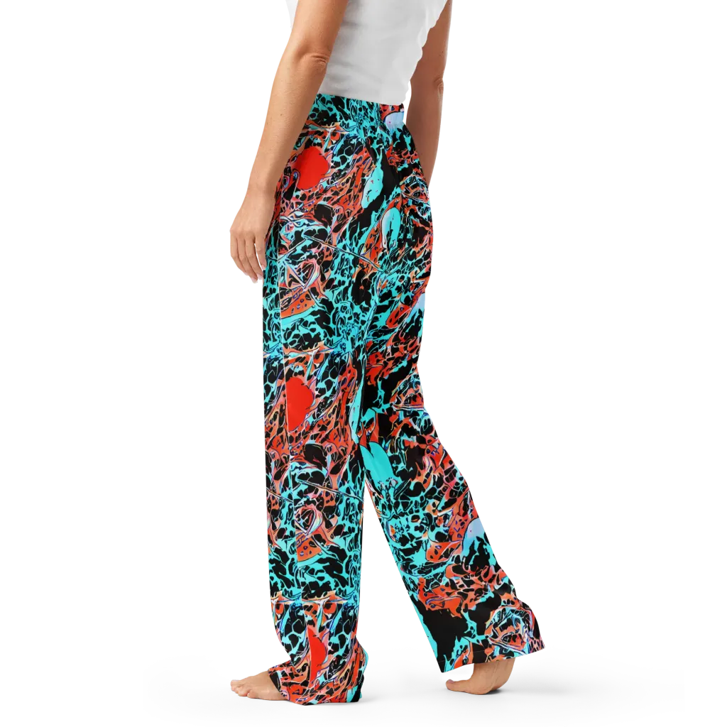 Liquid Mayhem on Women's Pajama Pants — Left