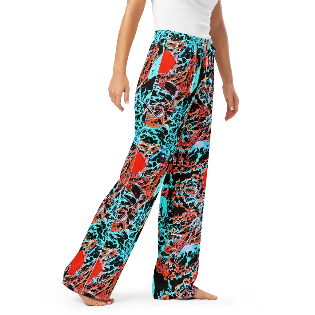 Liquid Mayhem on Women's Pajama Pants — Right Front