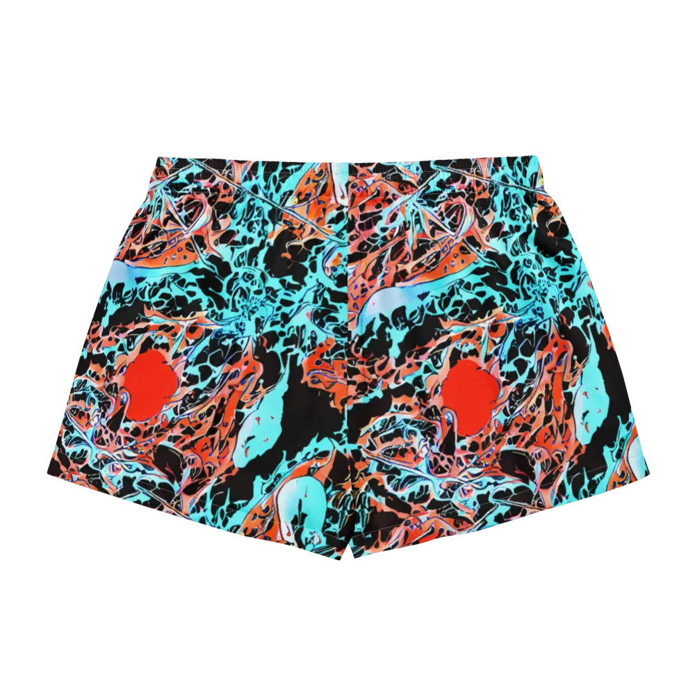 Liquid Mayhem on Women's Pajama Shorts — Back