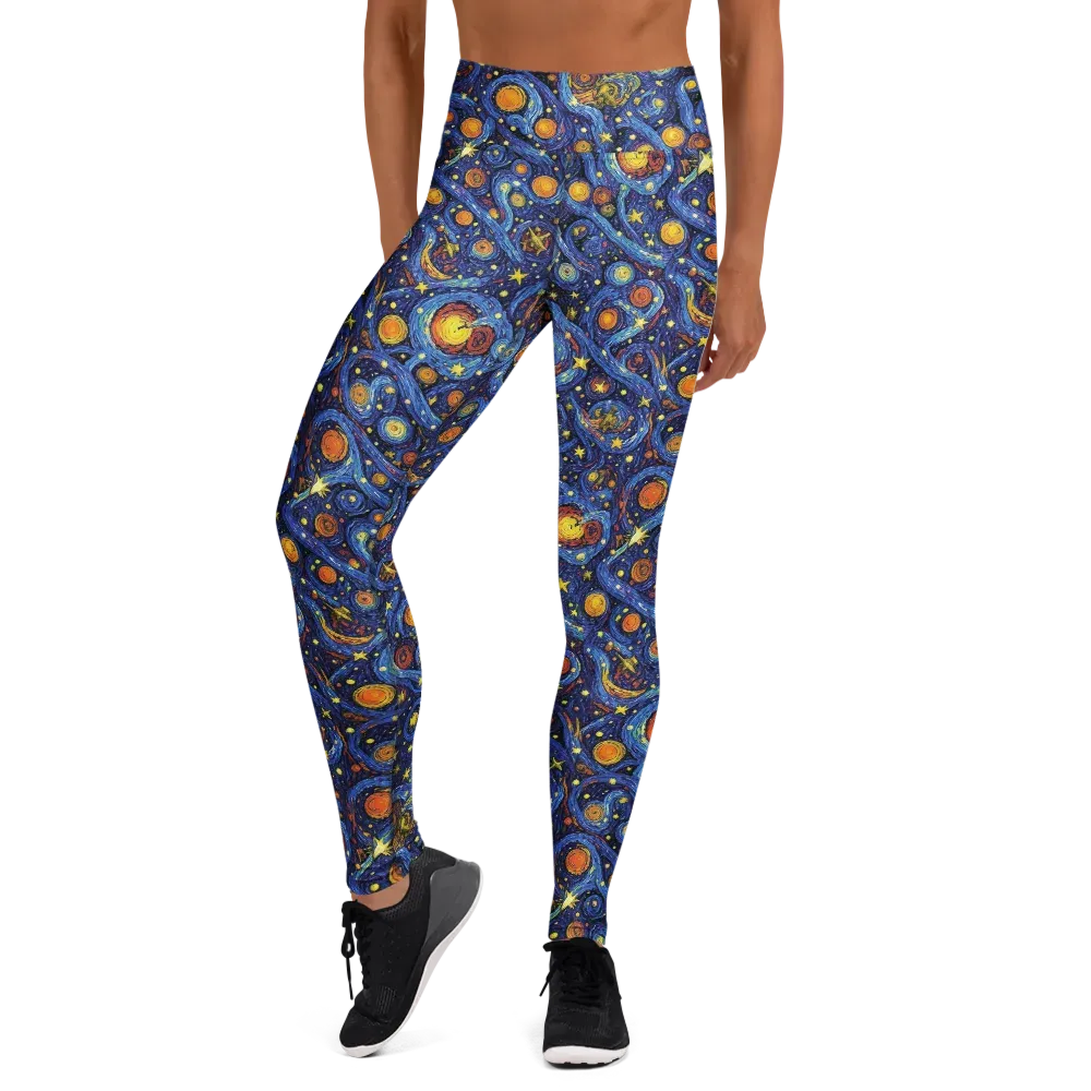 Starry Tempest on Yoga Leggings — Front