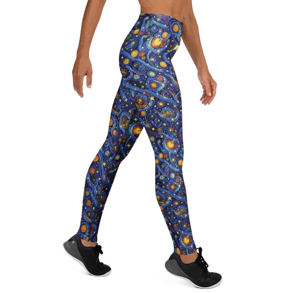 Starry Tempest on Yoga Leggings — Right